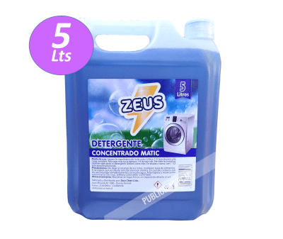 DETERGENTE LIQUIDO MATIC ZEUS 5 LTS DETERGENTE LIQUIDO MATIC ZEUS 5 LTS