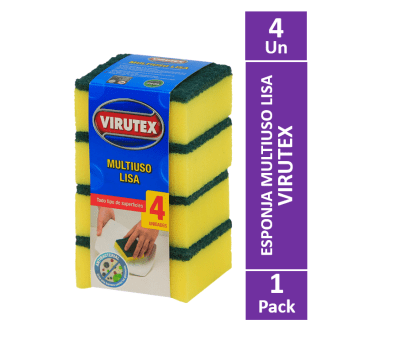 ESPONJA COCINA VIRUTEX PACK x 4