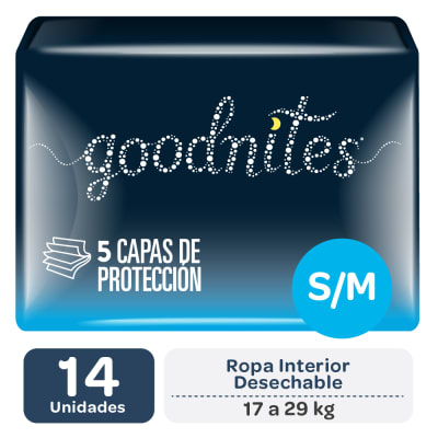 PAÑAL GOODNITES S/M1