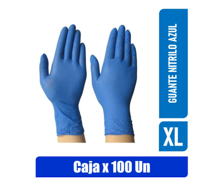 GUANTE NITRILO AZUL XL