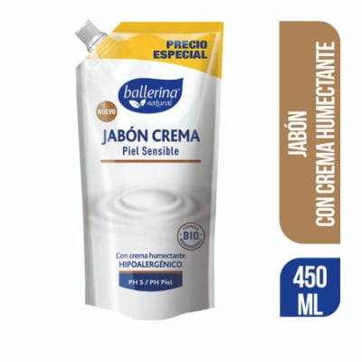 JABON BALLERINA PIEL SENSIBLE 450ML1