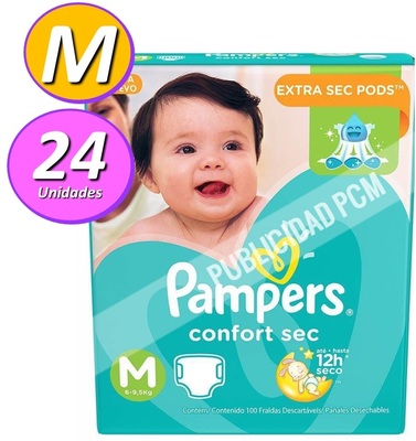 PAÑAL PAMPERS CONFORT SEC M PAÑAL PAMPERS CONFORT SEC M