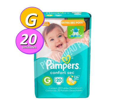 PAÑAL PAMPERS CONFORT SEC G PAÑAL PAMPERS CONFORT SEC G