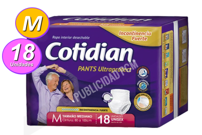 PAÑAL CALZON COTIDIAN M x 18 PAÑAL CALZON COTIDIAN M x 18
