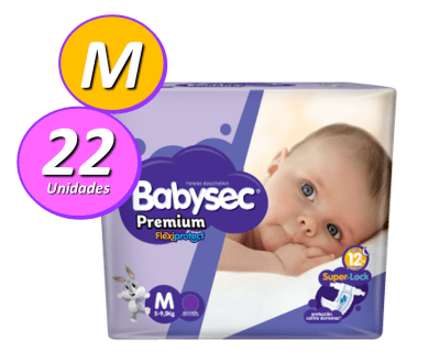 PAÑAL NIÑO BABYSEC PREMIUM M PAÑAL NIÑO BABYSEC PREMIUM M
