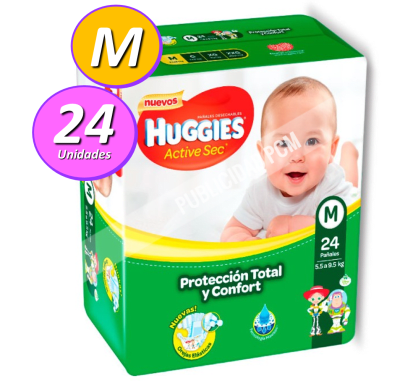 PAÑAL HUGGIES ACTIVE SEC MX24 PAÑAL HUGGIES ACTIVE SEC MX24