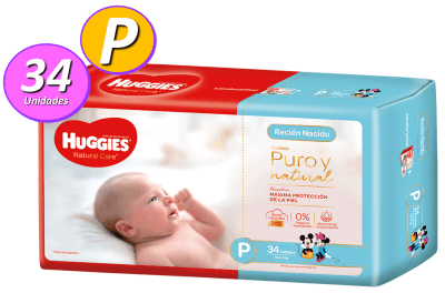 PAÑAL HUGGIES NATURAL CARE PQUEÑO PAÑAL HUGGIES NATURAL CARE PQUEÑO