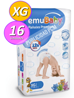 PAÑAL EMUBABY XG x 16 PAÑAL EMUBABY XG x 16