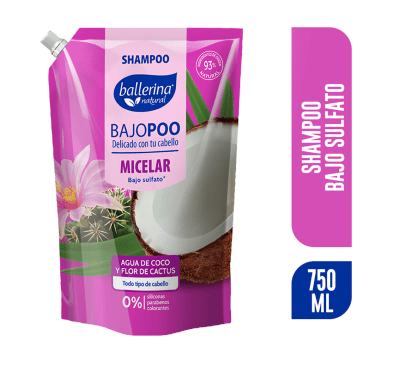 SHAMPOO BALLERINA MICELAR BAJO POO