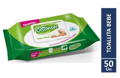 TOALLITA BEBE COTTONSEC 50 UN1