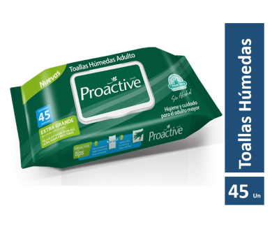 TOALLA HUMEDA ADULTO PROACTIVE