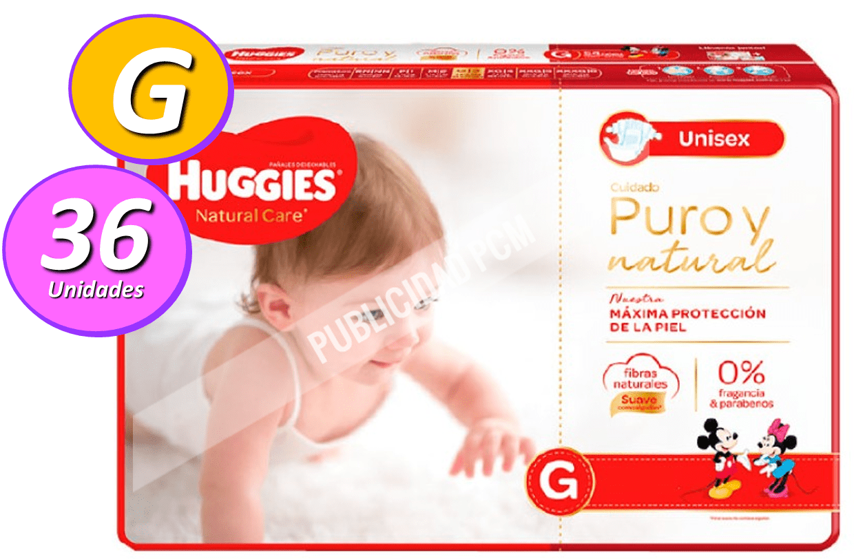 pañal huggies natural care g