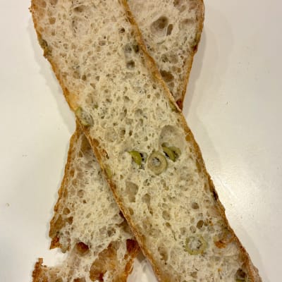 Pan Ciabatta A. Verde y Romero