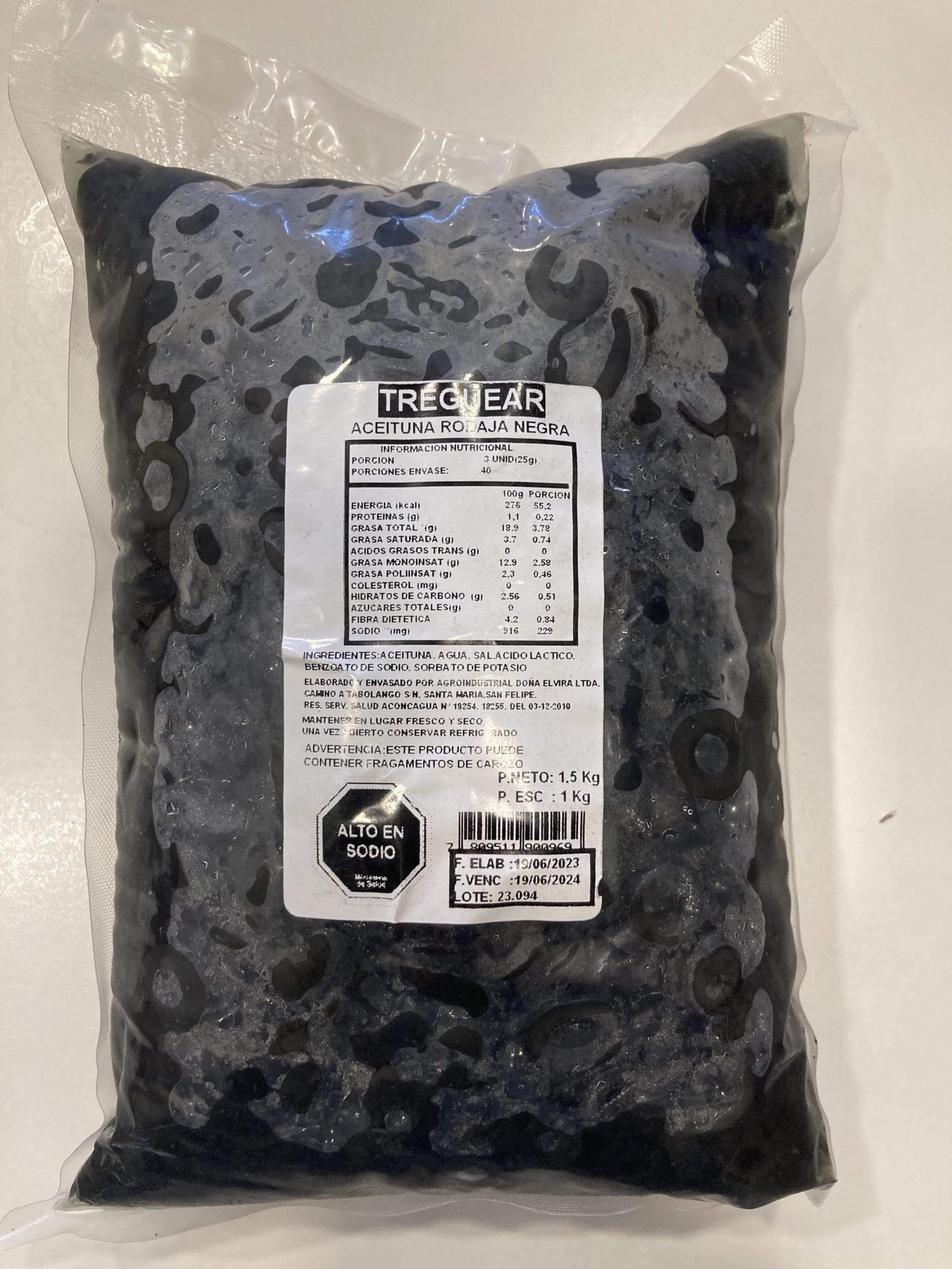 Aceituna Negra Laminada