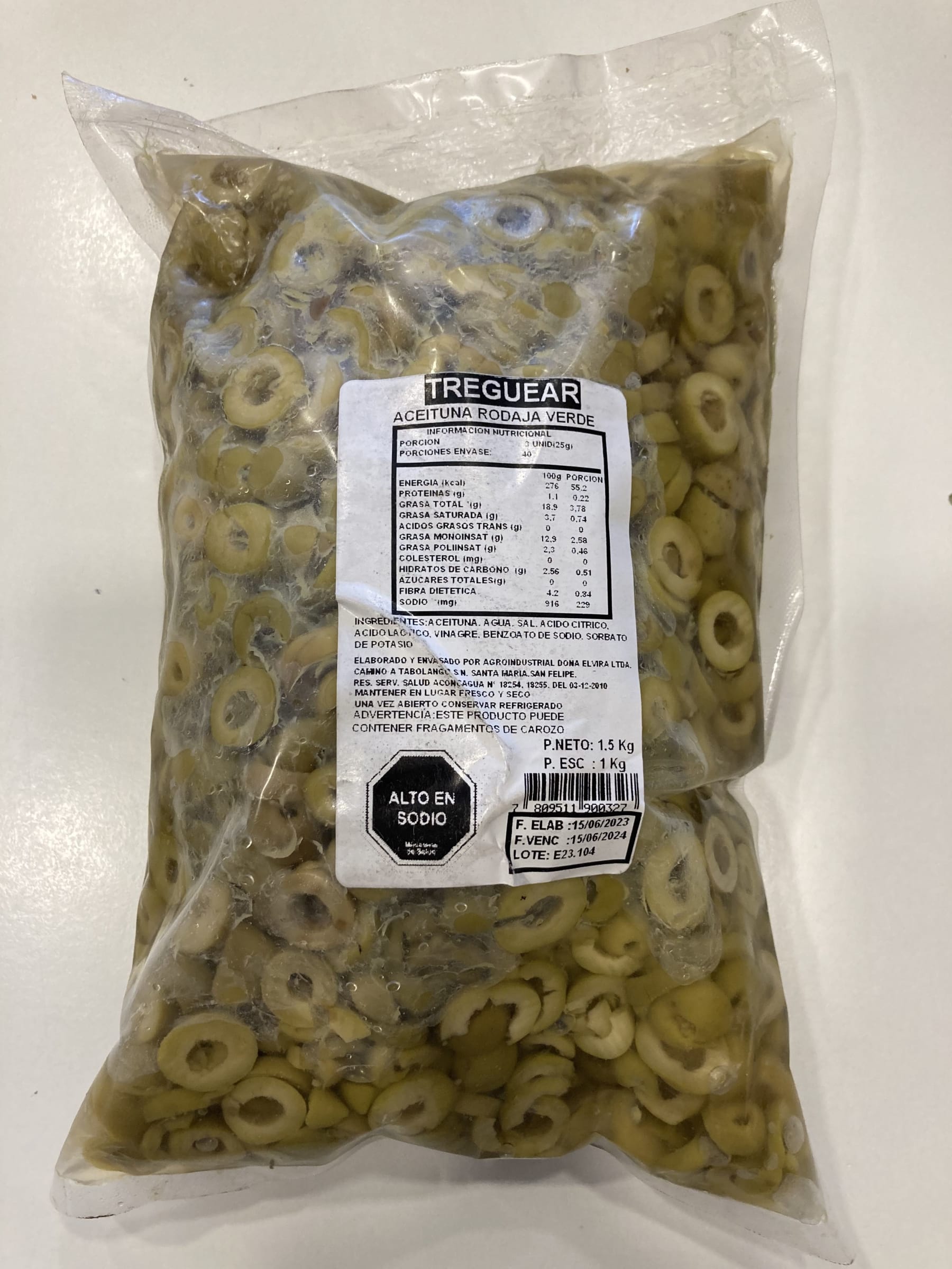 Aceituna Verde Laminada