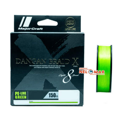 MULTIFILAMENTO MAJOR CRAFT DBX8/150MTS GREEN PE/0.6