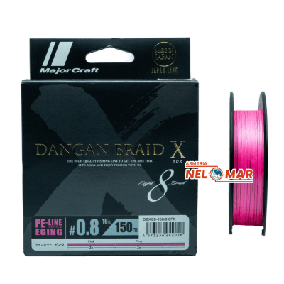 MULTIFILAMENTO MAJOR CRAFT DBXE8/150M PINK PE/0.8