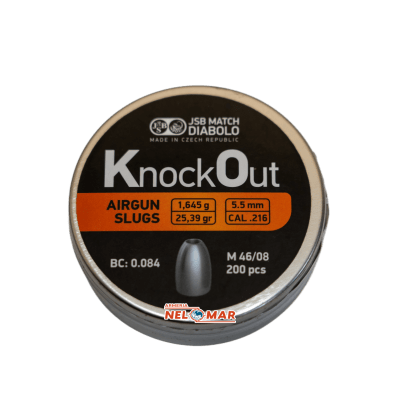 SLUG JSB KNOCKOUT CAL.5.5/216 25,39GR 200 uni.