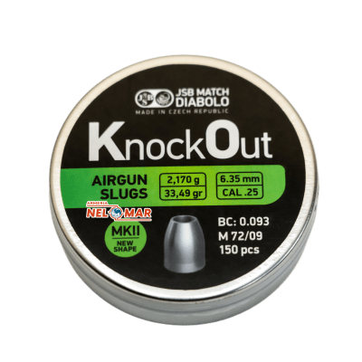 SLUG JSB KNOCKOUT MKII CAL.6.35/33,49GR 150 uni.