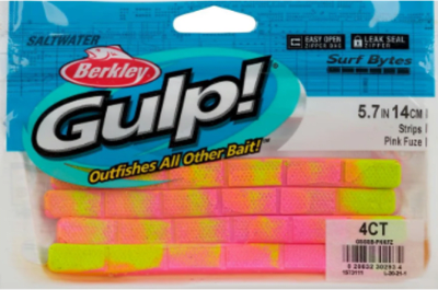 CARNADA BERKLEY GULP SURF BYTES 14 cm (4 unid.)9
