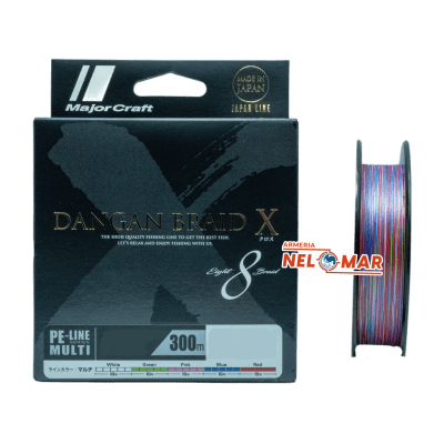 MULTIFILAMENTO MAJOR CRAFT DBX8/300MTS MULTICOLOR1