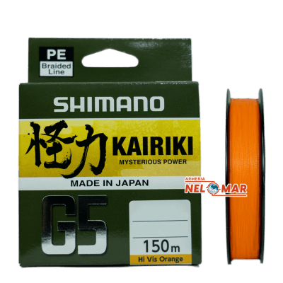MULTIFILAMENTO SHIMANO G5 HI VIS ORANGE 150 MTS