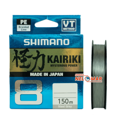 MULTIFILAMENTO SHIMANO KAIRIKI 8  STEEL GRAY 150 MTS1