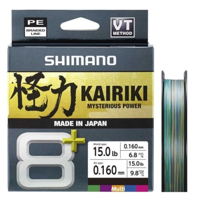 MULTIFILAMENTO SHIMANO KAIRIKI 8 PLUS MULTICOLOR 300 MTS