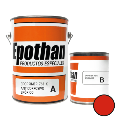 EPOPRIMER 7631K, KIT A+B ROJO ÓXIDO 4:1