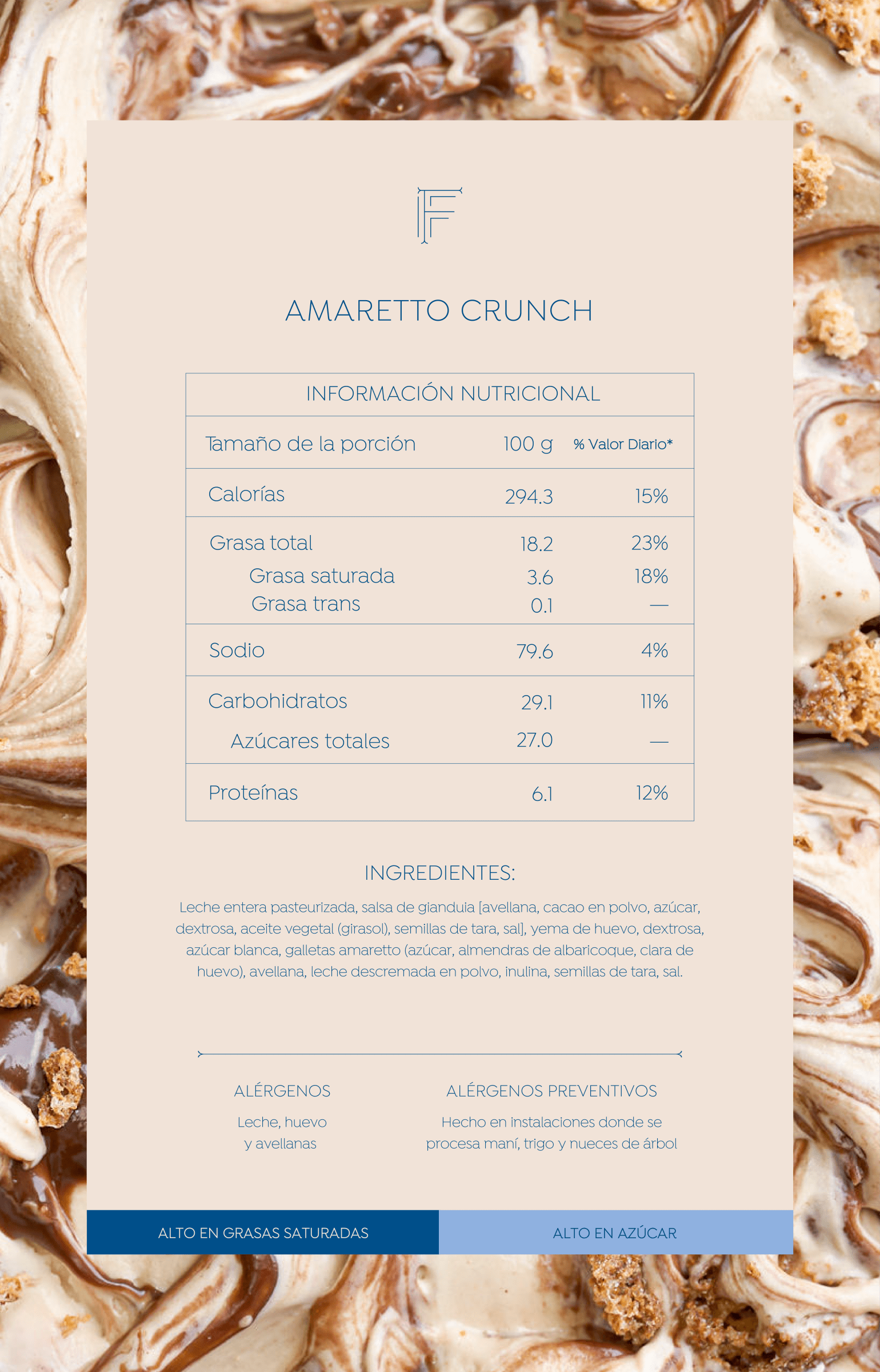 Tabla Nutricional
