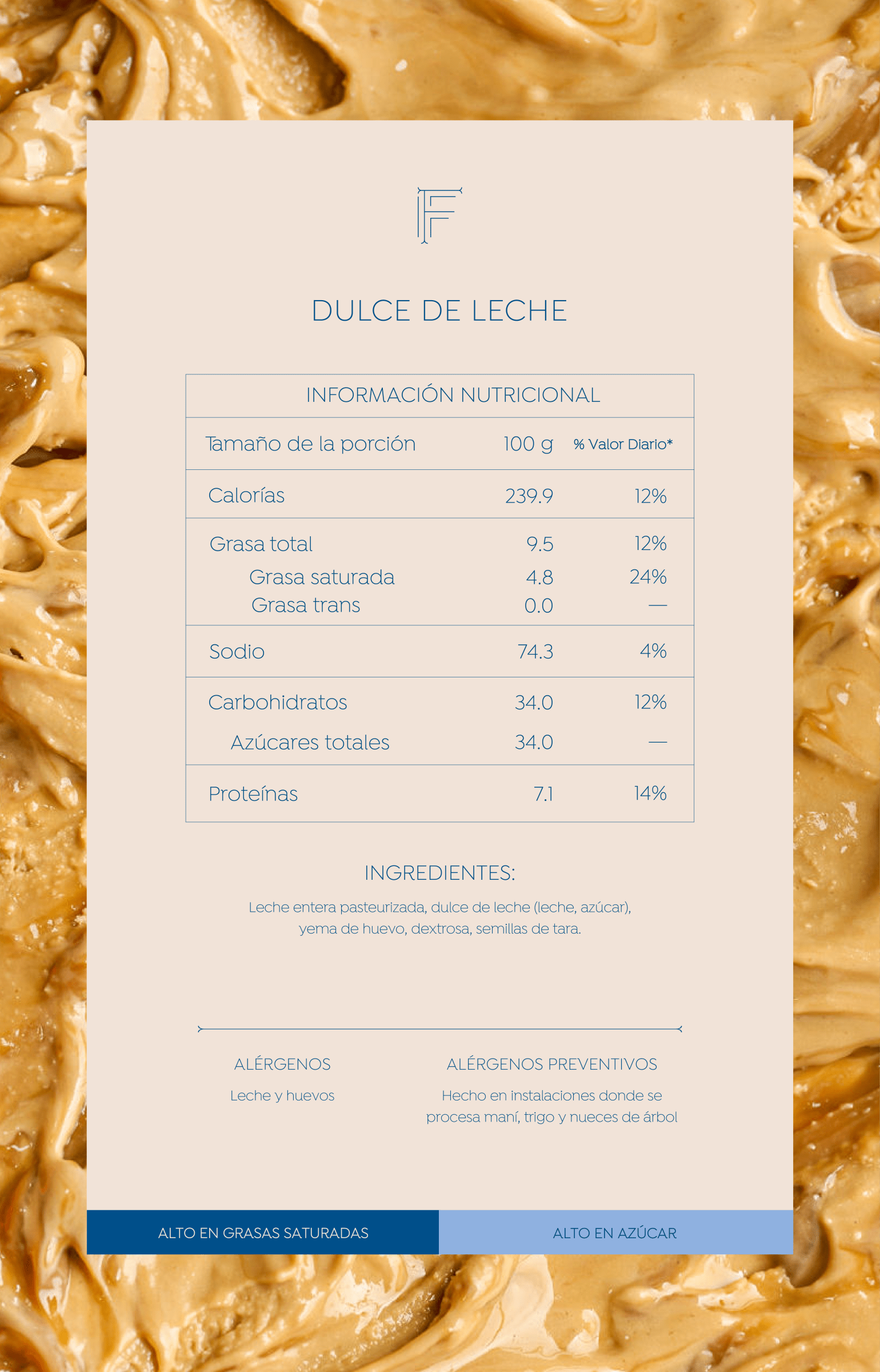 Tabla Nutricional