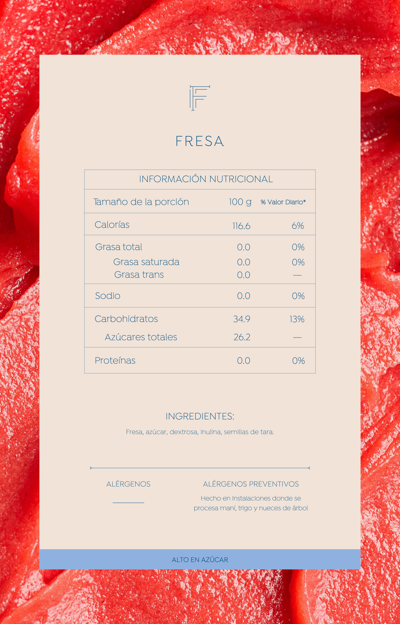 Tabla Nutricional