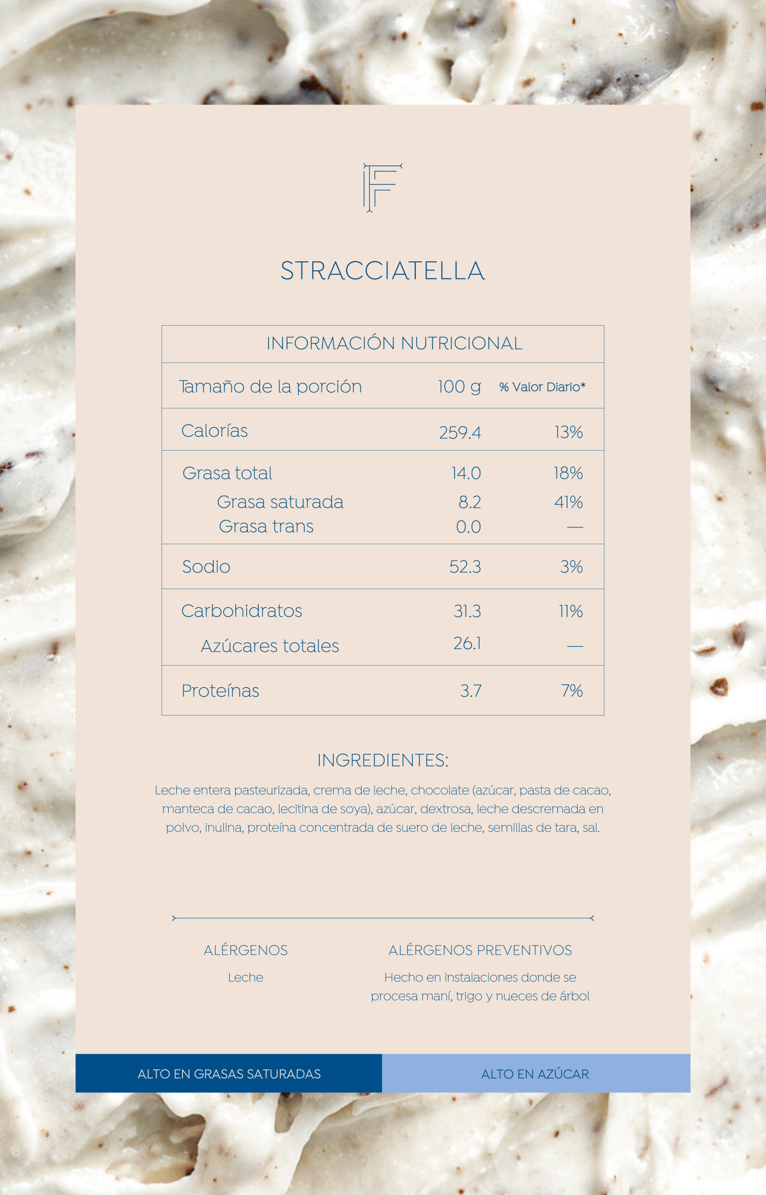 Tabla Nutricional