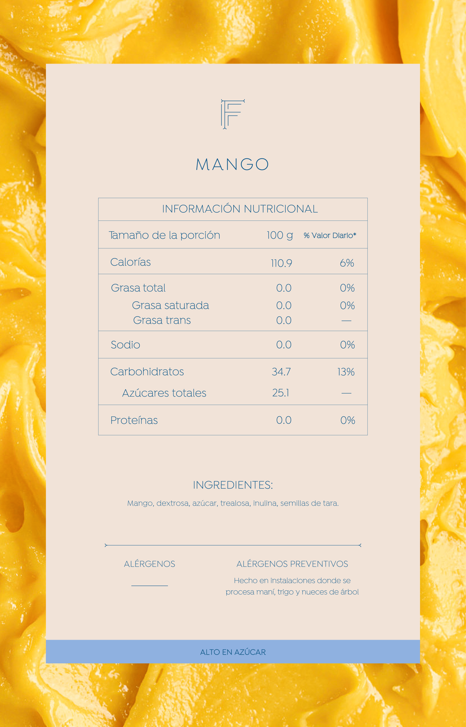 Tabla Nutricional