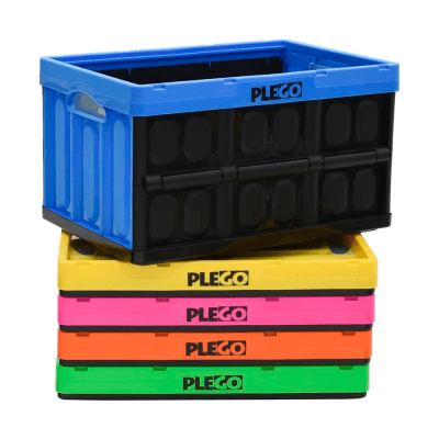 Cinco cajas plegables sin tapa