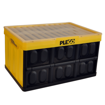 Caja Plegable con tapa amarilla