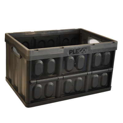 Caja plegable sin tapa gris