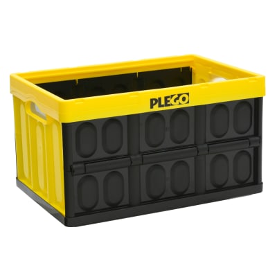 Caja plegable sin tapa amarilla