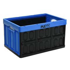 Caja plegable sin tapa azul