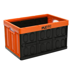 Caja plegable sin tapa naranja