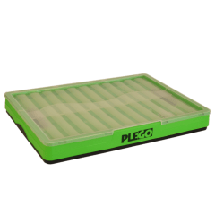 Caja plegable con tapa verde