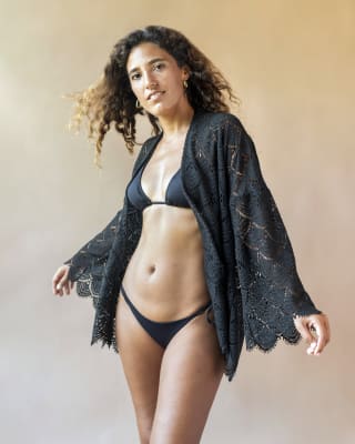 ARTDECO BLACK KIMONO