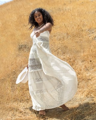 SERENA LONG DRESS IVORY