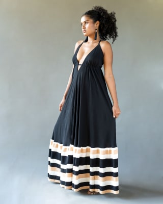 LINEN FLOWING DRESS