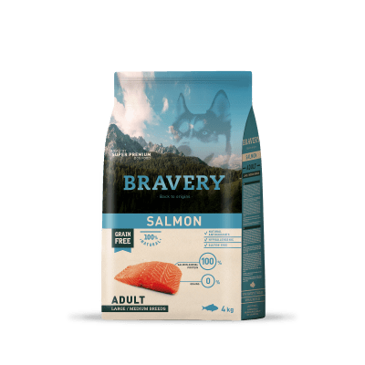 BRAVERY SALMON ADULT LARGE MEDIUM BREED 