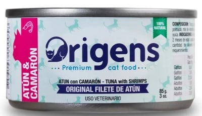 ORIGENS FILETE DE ATUN CON CAMARON 85 GR