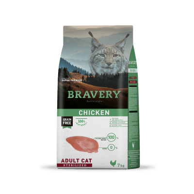 BRAVERY CHICKEN ADULT CAT STERILIZED 7 KG