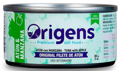 ORIGENS FILETE DE ATUN CON MANZANA 85 GR