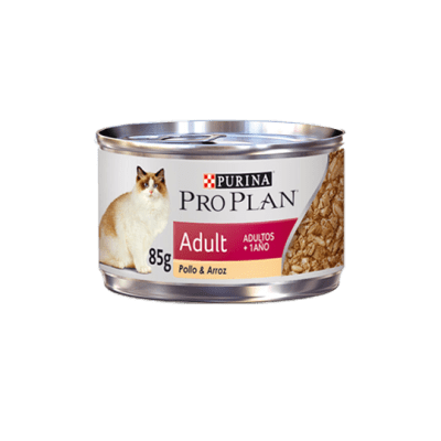 Pro Plan Gato Adulto Pollo y Arroz 85gr Lata