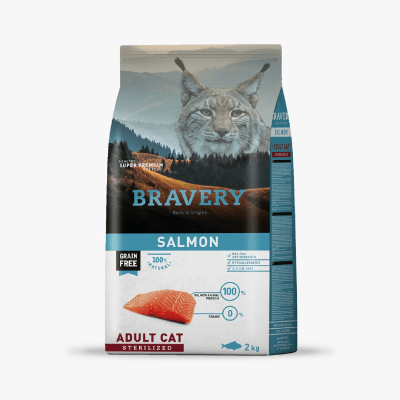 BRAVERY SALMON ADULT CAT STERILIZED 7 KG